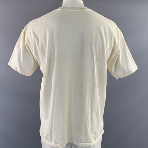 SUPREME SS2017 Size XL White Graphic Cotton Crew Neck T shirt