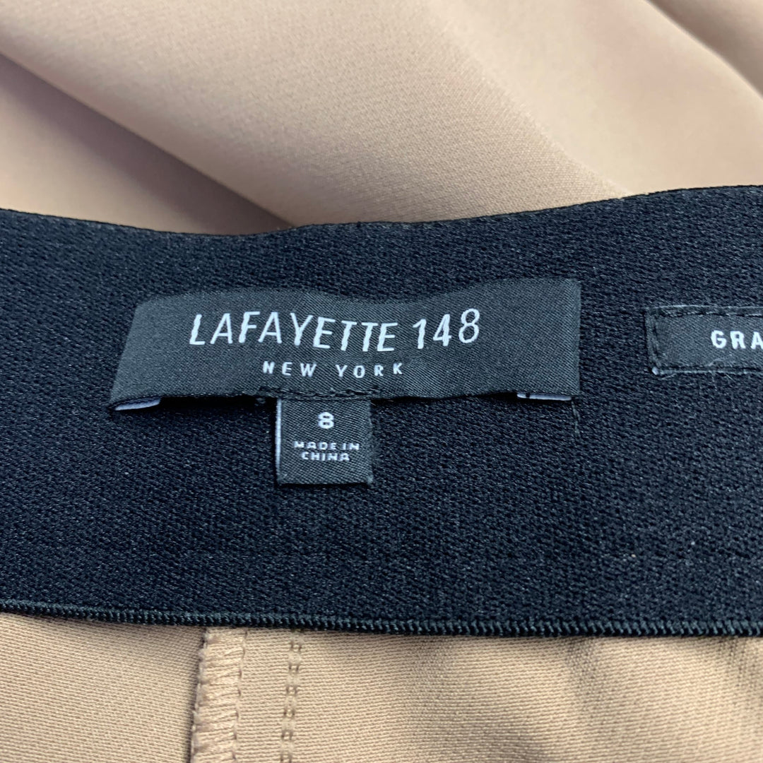 LAFAYETTE 148 Size 8 Tan Polyamide Bend Trouser Cut Casual Pants