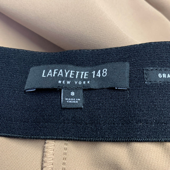LAFAYETTE 148 Size 8 Tan Polyamide Bend Trouser Cut Casual Pants