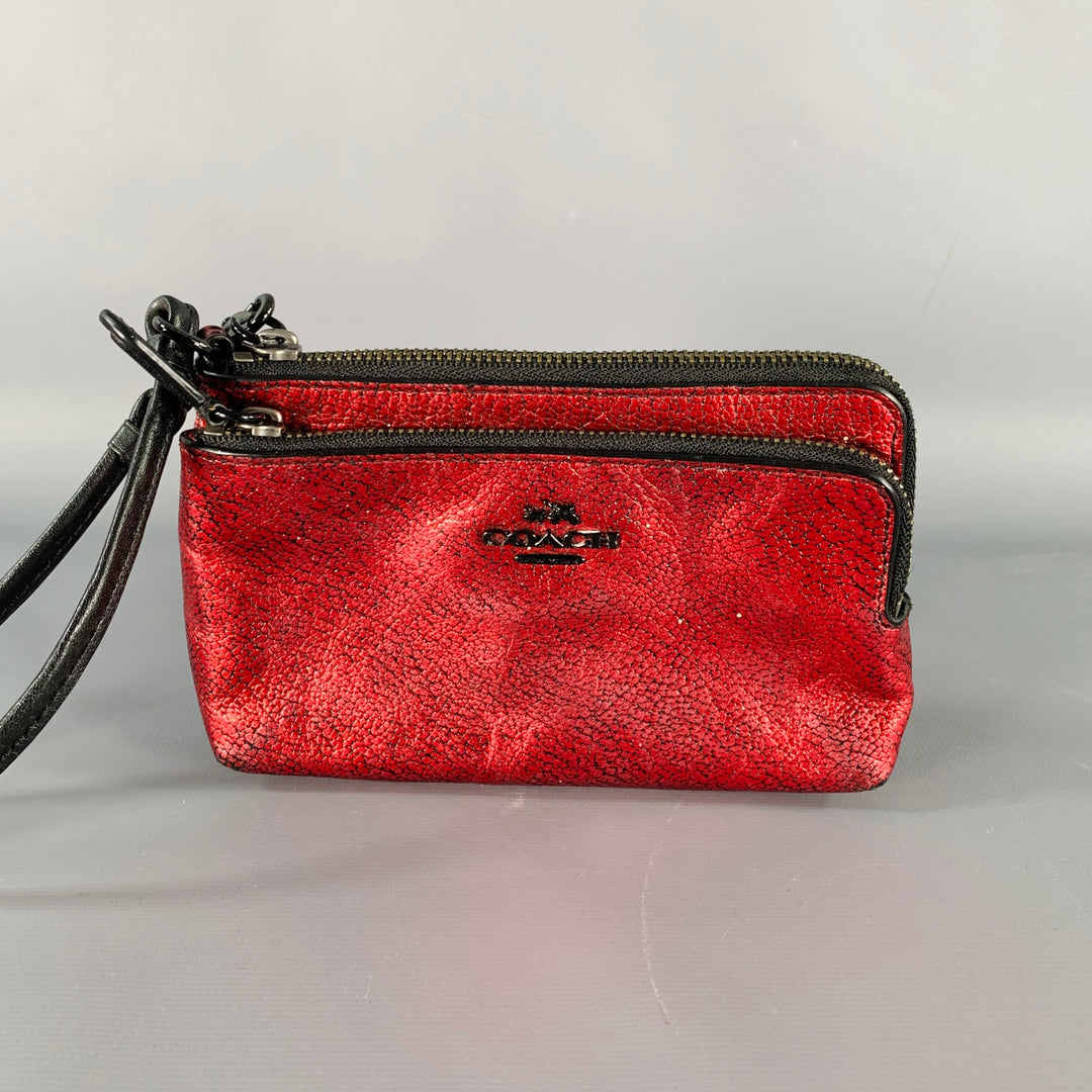 COACH Red Black Zip Up Wristlet Wallet – Sui Generis  display picture 1