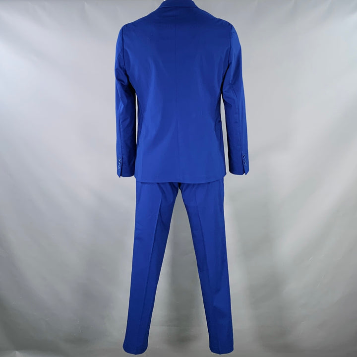 PAUL SMITH Size 42 Royal Blue Virgin Wool Blend Single Breasted Suit