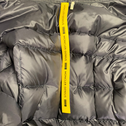 MONCLER GENIUS x FRAGMENT FW18 Size L Black White Nylon Quilted Jacket