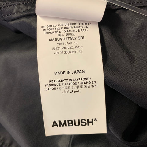 AMBUSH Chest Size M Black Mixed Patterns Poliammide Kimono Jacket