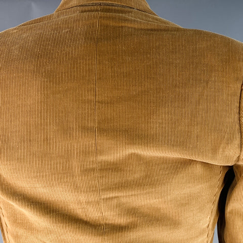BAND OF OUTSIDERS Size S Tan Corduroy Cotton Notch Lapel Suit