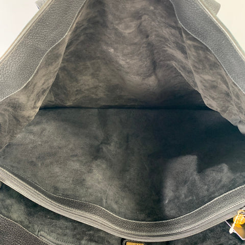 GUCCI Black Suede Leather Tote Bags