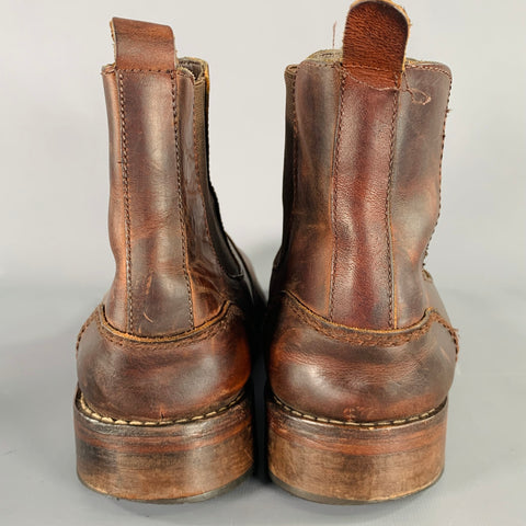 WOLVERINE Size 10.5 Brown Leather Chelsea Boots