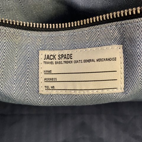 JACK SPADE Brown Black Mixed Fabrics Satchel Bags