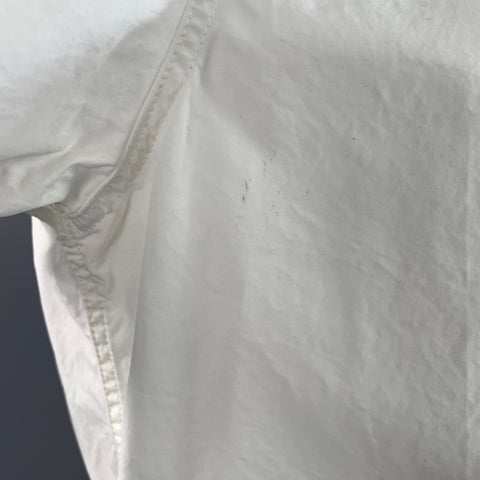 NILI LOTAN Size L White Cotton Button Up Long Sleeve Shirt