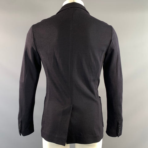 Z ZEGNA Size 34 Navy Wool Blend Blazer Jacket