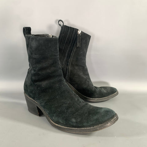 HAIDER ACKERMANN Size 9 Black Leather Chelsea Boots