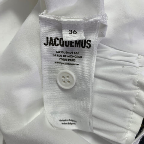 Top court décontracté JACQUEMUS taille S Bahia en coton mélangé blanc
