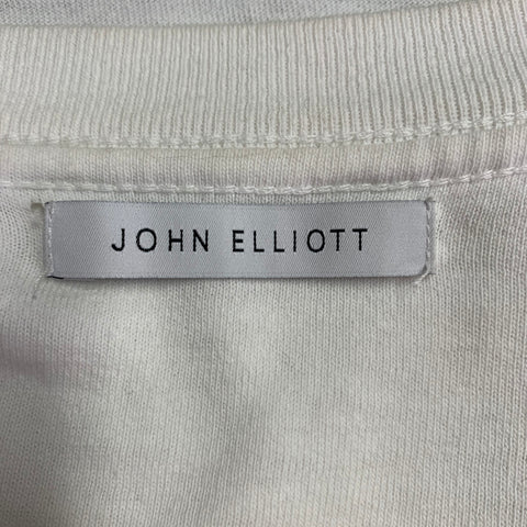 JOHN ELLIOTT Size XS White Cotton Reverse Seams T-shirt