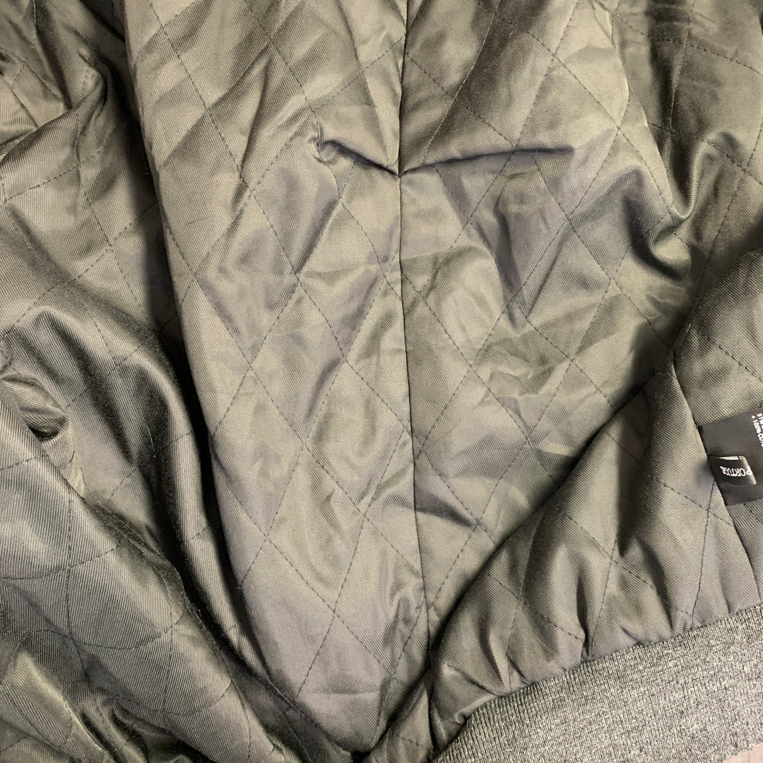 HAIDER ACKERMANN Size M Black Velvet Viscose Blend Zip Up Bomber Jacket