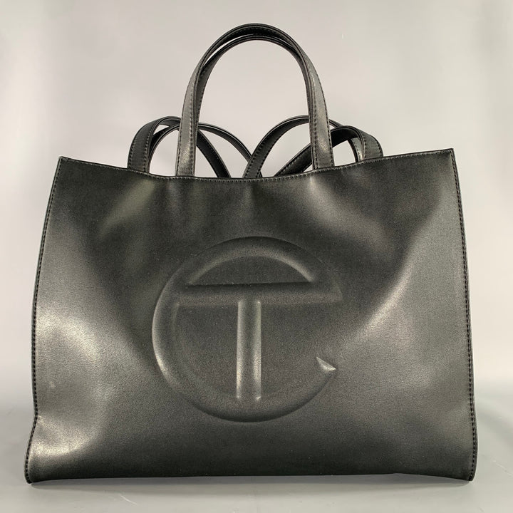 TELFAR Black Logo Polyester Cross Body Bags