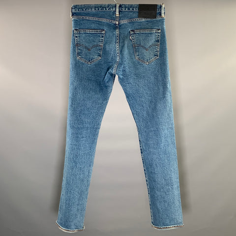 LEVI'S Size 30 Blue Navy Cotton Straight Jeans