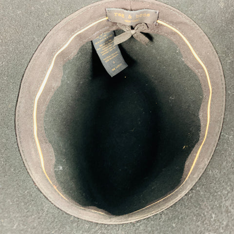 RAG & BONE Size S Black Wool Felt Hat