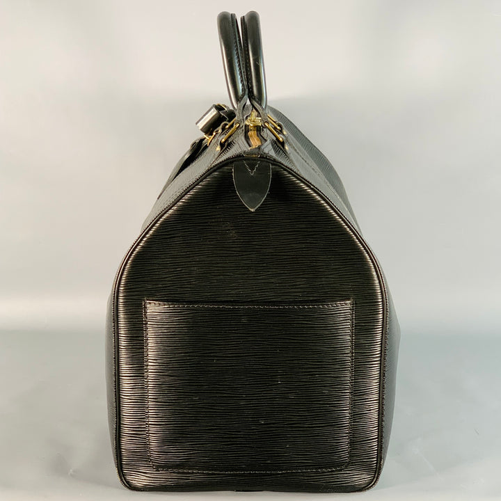 LOUIS VUITTON Keepall Black Epi Leather Duffle Bag