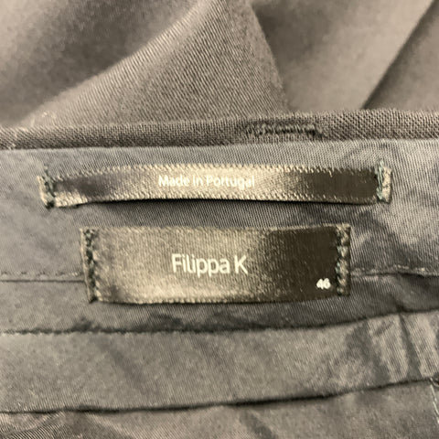 FILIPPA K Tailleur en polyester noir à revers crantés, taille 36