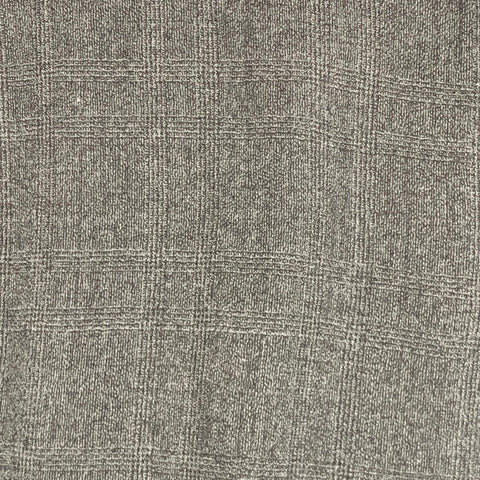 JOHN VARVATOS * USA Talla 33 Pantalón de vestir con frente plano de lana a cuadros gris carbón