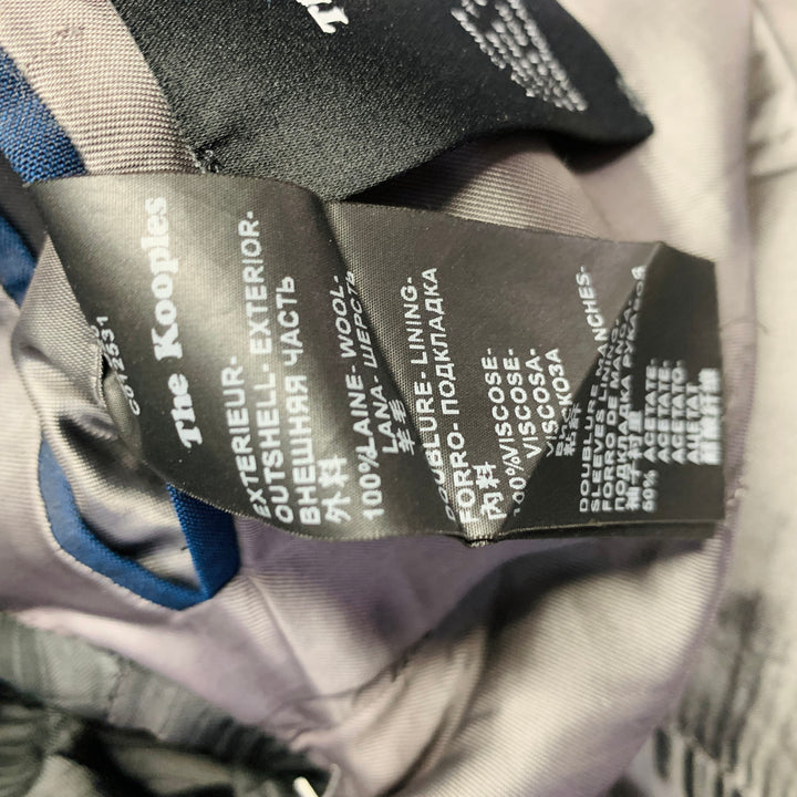 THE KOOPLES Size S Navy Wool Fitted Single Breasted Peak Lapel Suit