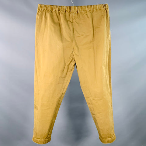 MARNI Size S Khaki Twill Cotton Drawstring Casual Pants