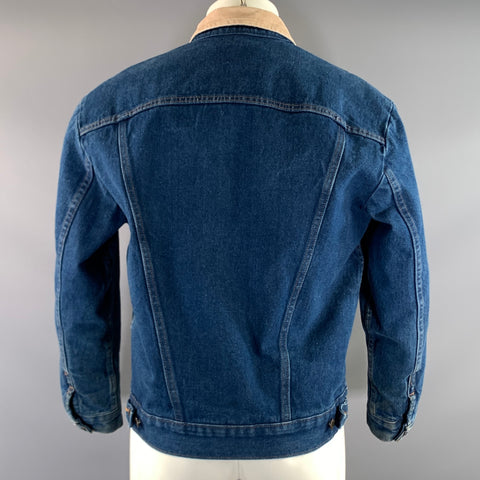 WRANGLER Size M Blue Khaki Contrast Stitch Western Jacket