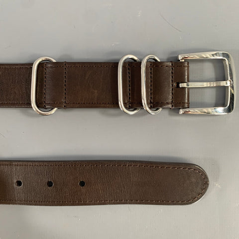 SHINOLA Size 36 Black Leather Belt