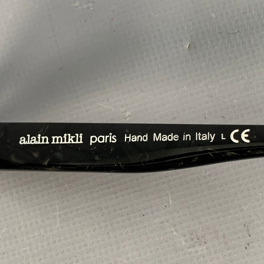 ALAIN MIKLI Miss J Black Acetate Cat Eye Sunglasses