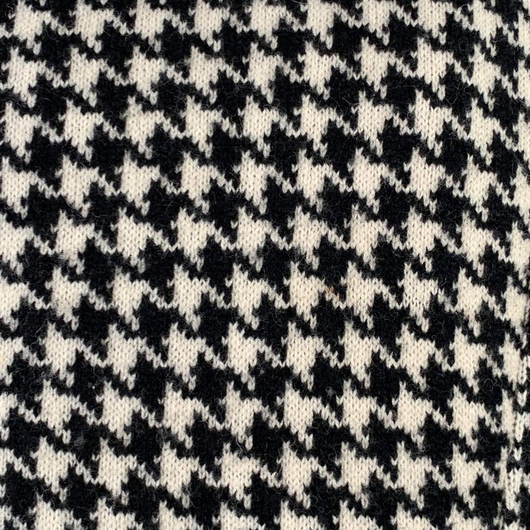 LAUREN by RALPH LAUREN Size XXXL Black Off White Wool Zip Pockets Jacket