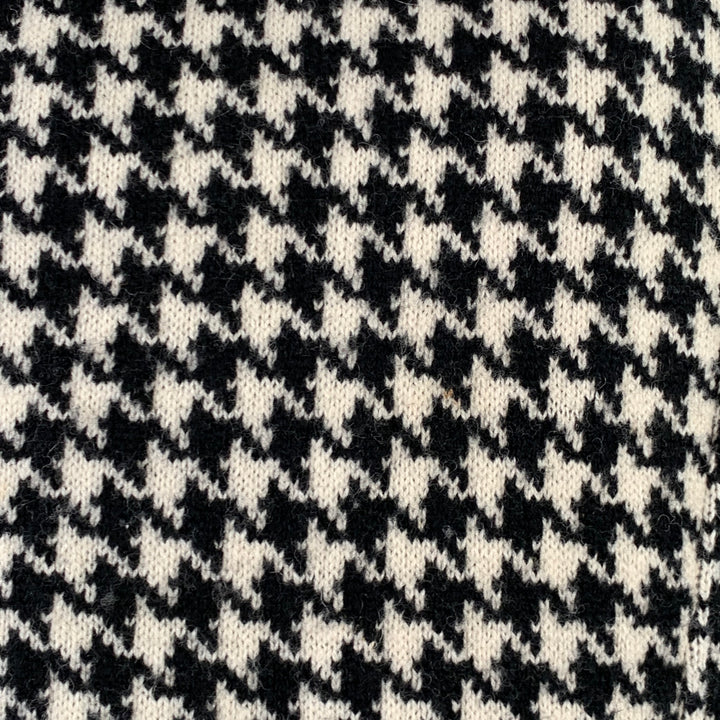 LAUREN by RALPH LAUREN Size XXXL Black Off White Wool Zip Pockets Jacket