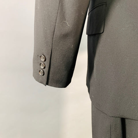 COMME des GARCONS HOMME PLUS Vintage 1990 Size S Black Wool Notch Lapel Suit