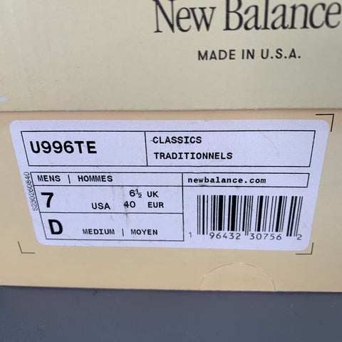 NEW BALANCE Grey Day 2023 Size 7 996 Grey Blue Color Block Suede Low Top Sneakers