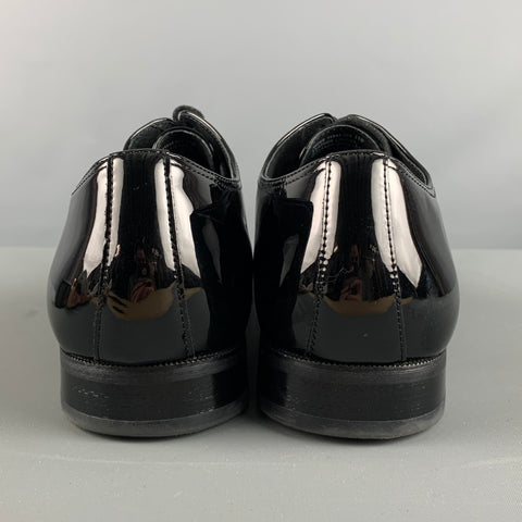 FLORSHEIM Size 11 Black Cap Toe Lace Up Shoes