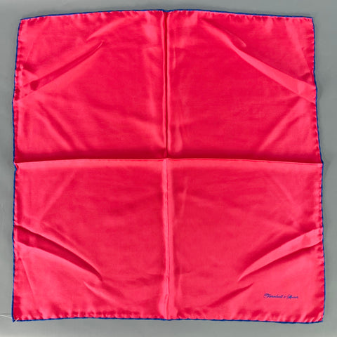 TURNBULL & ASSER Red Blue Signature Silk Pocket Square