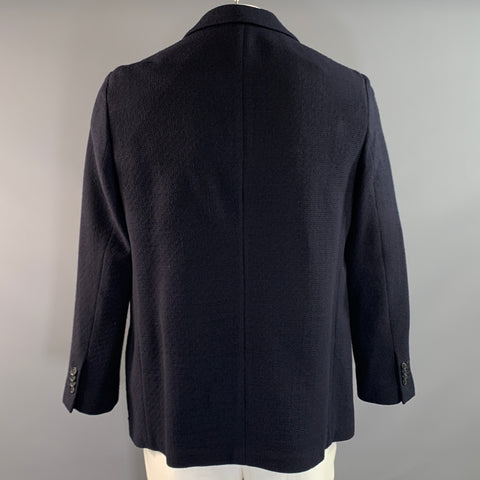 GIORGIO ARMANI FW2018 Navy Wool Blend Notch Lapel Sport Coat