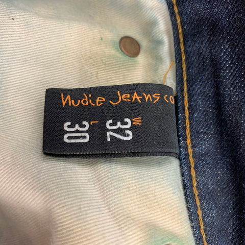 NUDIE JEANS Taille 32 Jean skinny en coton bleu
