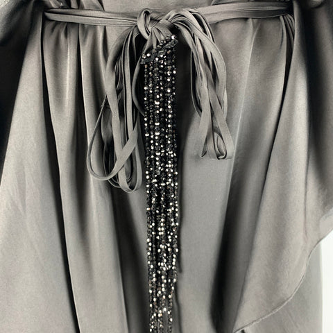 MAX AZRIA Size XS Black Belted Long Gown