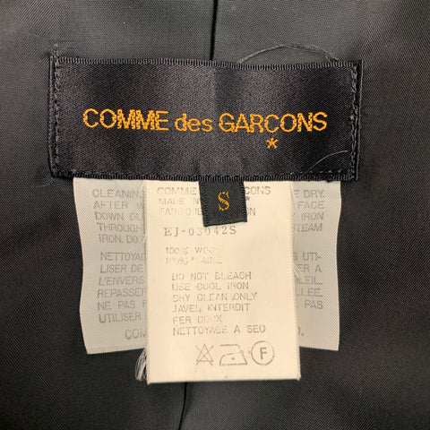 COMME des GARCONS 1980s Size S Black Double Breasted Wool Jacket