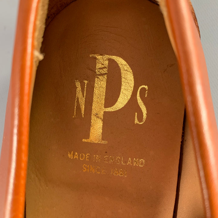 TRICKER'S Size 8.5 -Chicago- Brown Tan Leather Penny Loafers