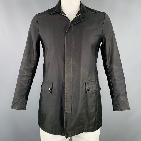 TAKEO KIKUCHI Size L Black Cotton Zip Up Coat