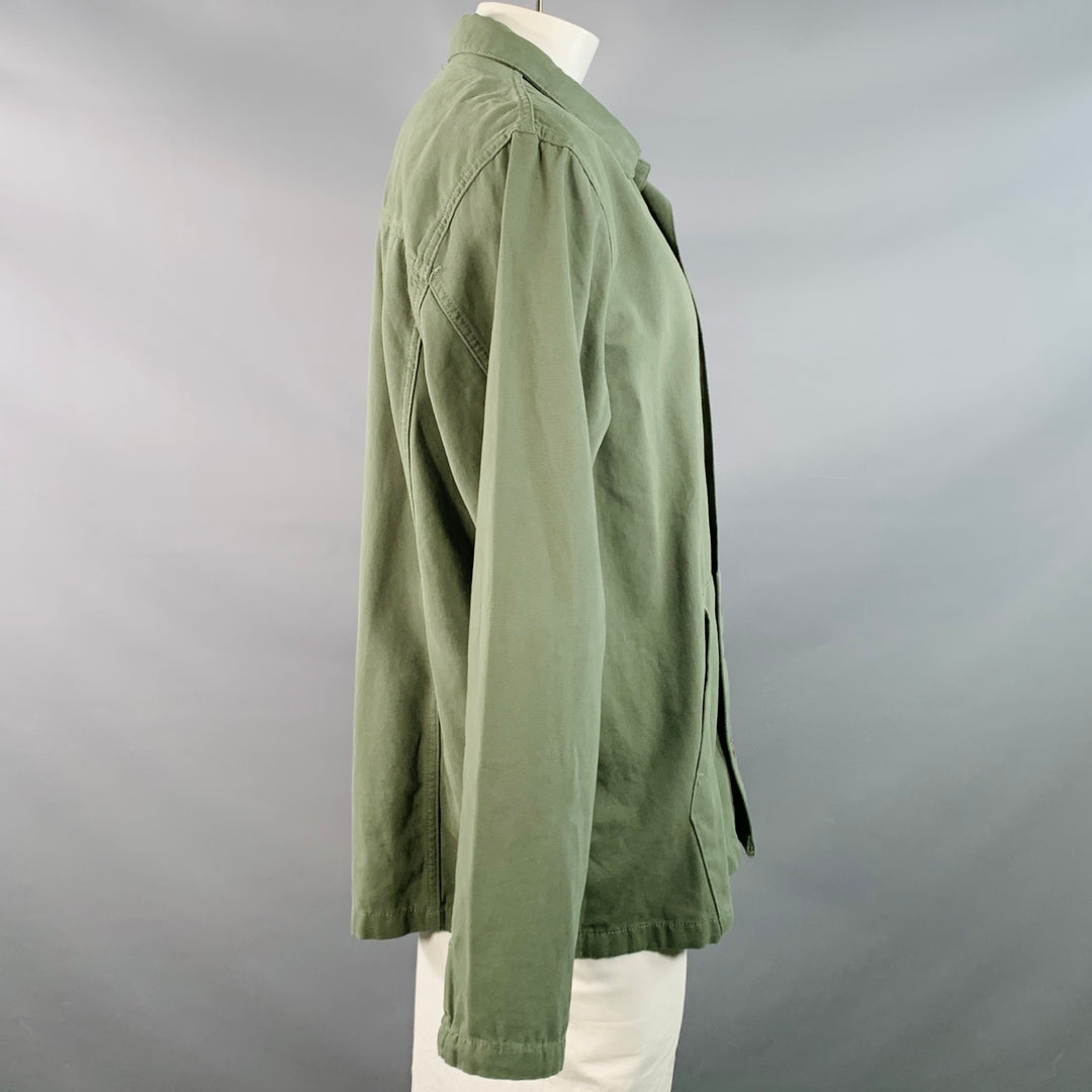 ARMOR-LUX Size XXL Sage Green Cotton Chore Coat