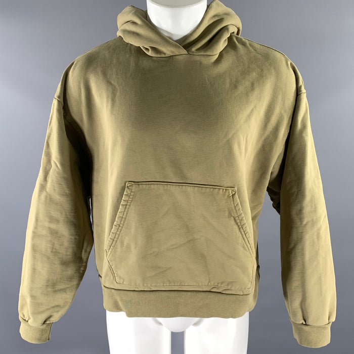JOHN ELLIOTT Size S Green Olive Cotton Hoodie Sweatshirt