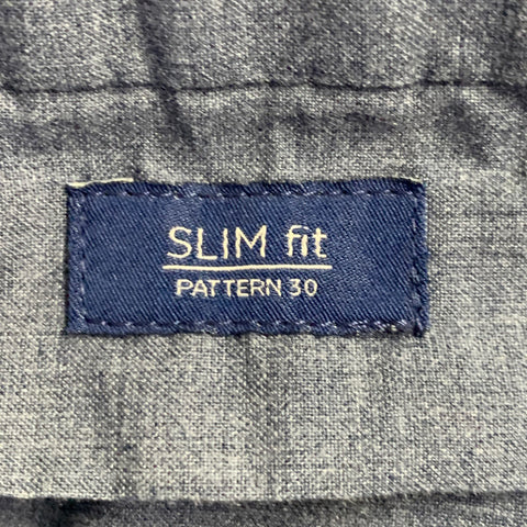 INCOTEX Size 32 Navy Wool Pleated Tapered Dress Pants
