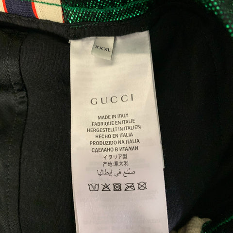GUCCI Size XXL Green Side Stripe Acetate Blend Cruise Tracksuit