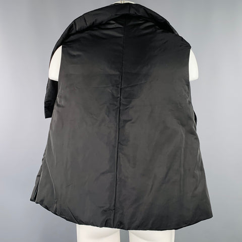 IVAN GRUNDAHL Size M Black Nylon Asymmetrical Vest