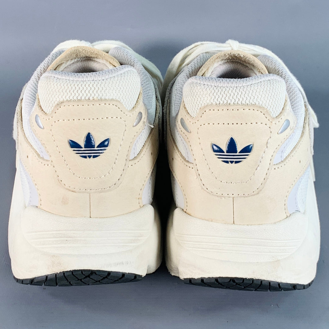 adidas gazelle silver green womens ADIDAS OZMILLEN Size 13 White Beige Mesh Chunky Sneakers