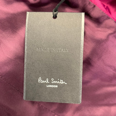 PAUL SMITH Size 44 Purple Wool Mohair Sport Coat