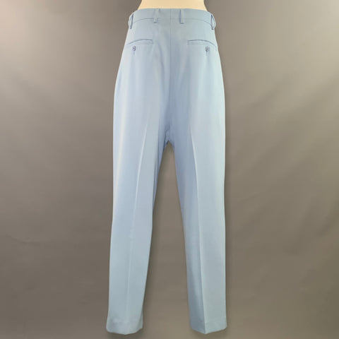 AMI by ALEXANDRE MATTIUSSI Size 30 Blue Wool Button Fly Dress Pants