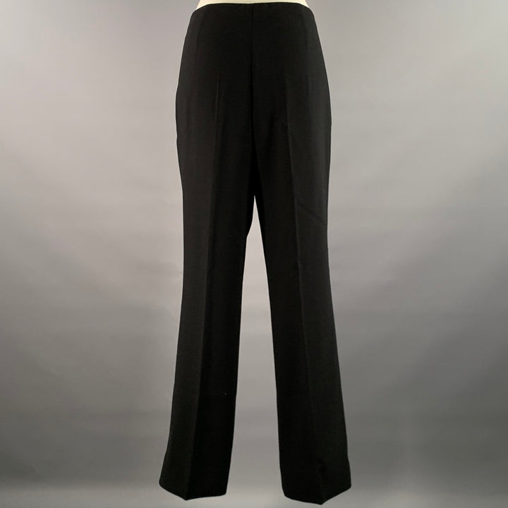 AKRIS Size 10 Black Wool Polyamide Pants