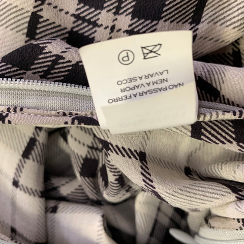 MARC JACOBS Size 8 Beige Brown Silk Plaid Slip Knee-Length Dress